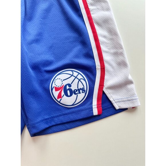 NIKE NBA Philadelphia 76ers Blue Swingman Shorts, Size M - Picture 4 of 9